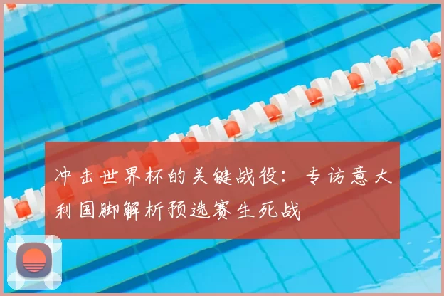 冲击世界杯的关键战役：专访意大利国脚解析预选赛生死战